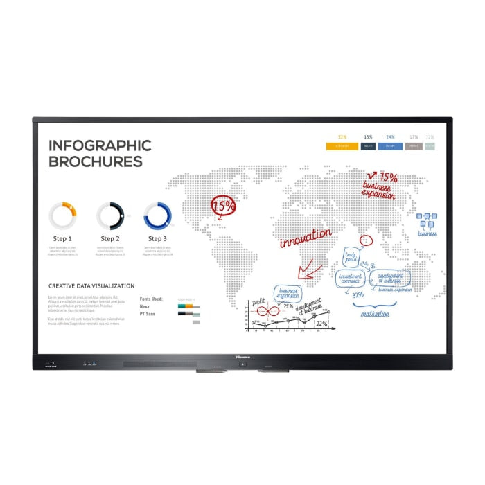 HiSense 65WR6BE 65” 4K UHD Interactive Touchscreen – Smart Display for Business & Education