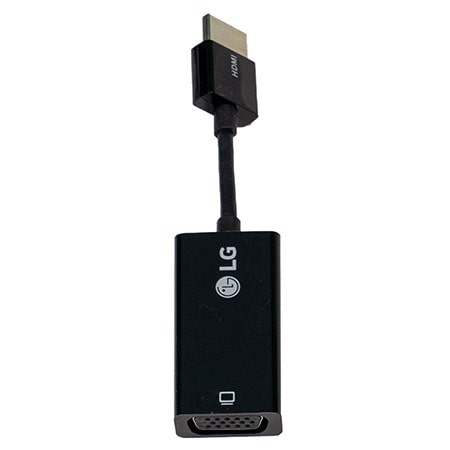 LG Black HDMI to VGA Laptop Cable - EAD64025801