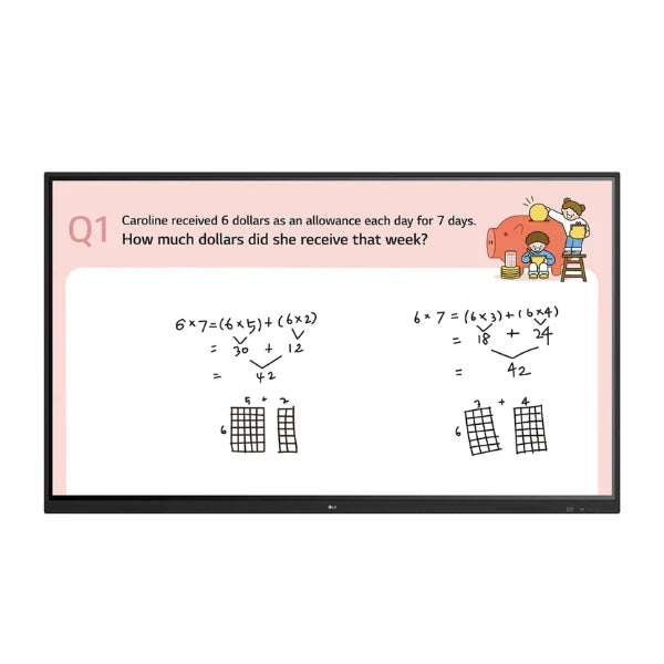 LG 75TR3DJ 75'' Interactive Multi-Touch Digital Board – Superior Collaboration & Engagement
