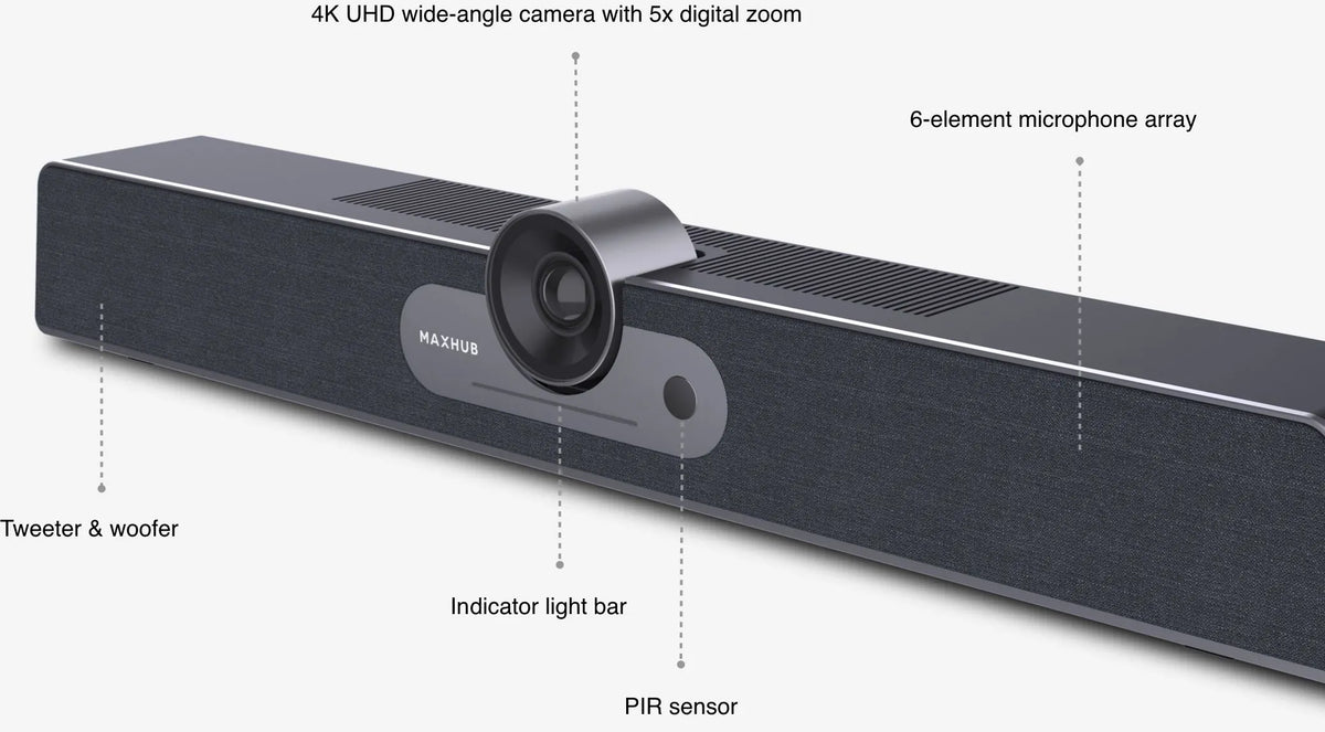 Maxhub All-in-One Ultra-HD USB Videobar – UC S07 Video Conferencing System