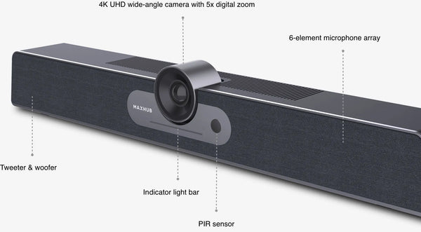 Maxhub All-in-One Ultra-HD USB Videobar – UC S07 Video Conferencing System
