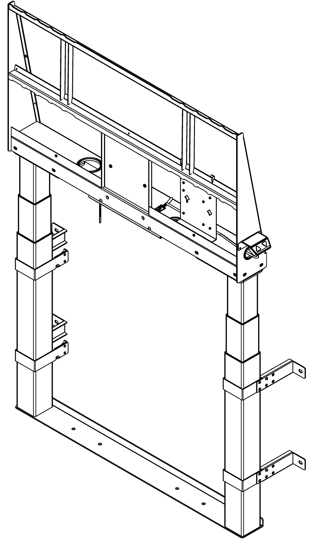 SMART electric height-adjustable wall stand - WSE-500-W