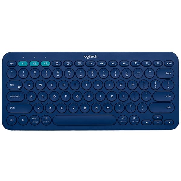 Logitech K380 Multi-Device Bluetooth® Keyboard Blue – Portable Wireless Keyboard for Multitasking Across Devices