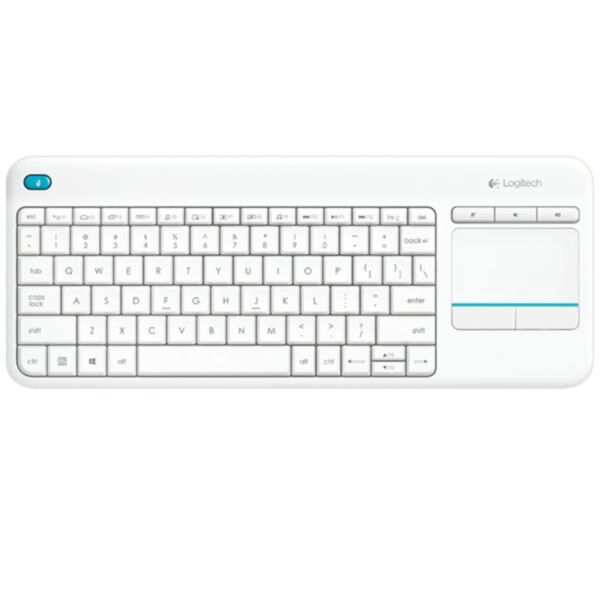 Logitech K400 Plus Wireless Touch Keyboard – All-in-One Wireless Keyboard with Integrated Touchpad