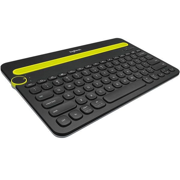 Logitech K480 Bluetooth Keyboard Black – Multi-Device Wireless Keyboard with Easy-Switch Dial