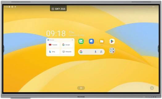 MAXHUB S8620 Interactive Display, 86" TFT LCD Module with DLED Backlight, 4K UHD Resolution, 6.5ms Response Time, 50 Touch Points, IR Touch Type, 2x 20 W Speakers | S8620