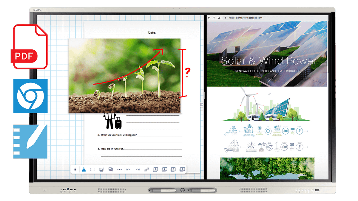 SMART Board MX065-V5 interactive display